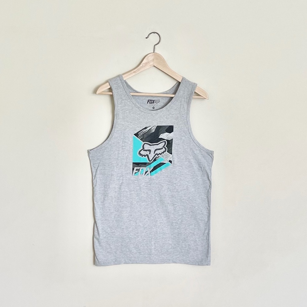 Fox Dust Storm Graphic Gray Premium Tank Men’s size Medium